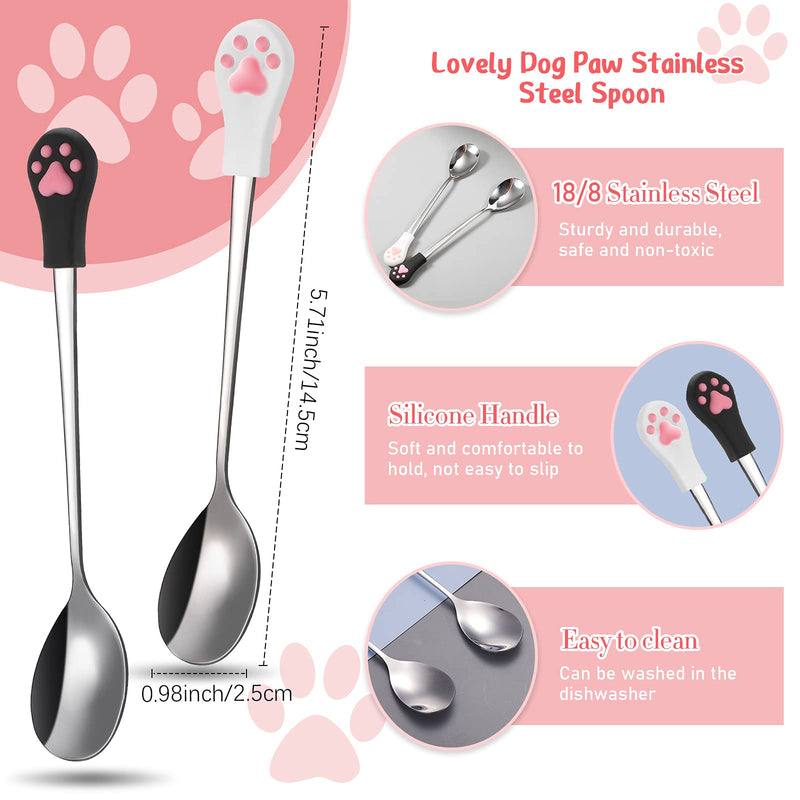 7 Pieces Pet Food Can Supplies Set Include 4 Pieces Silicone Pet Can Covers Cat Can Lids 1 Pieces Multifunctional Pet Can Opener and 2 Pieces Dog Claw Spoons for Pets Dogs Cats Feeding Can - PawsPlanet Australia