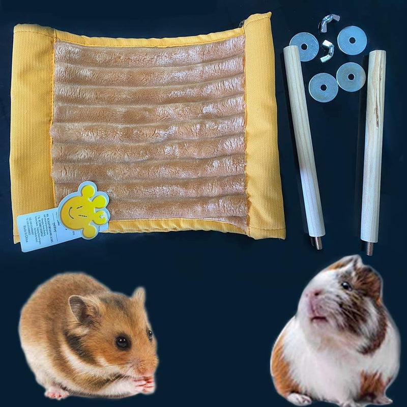 Hamster Hammock House Mouse Rat Hanging Swing Warm Bed Small Pet Animal Double Layer Cage Tent Hut Nest for Mouse Rat Hamster Playing Sleeping - PawsPlanet Australia