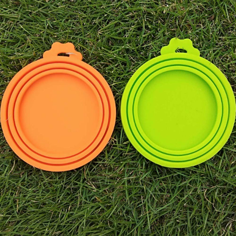 N\A 5 Pack Pet Can Covers Silicone Can Lids 3 Standard Size Food Cans Universal Food Cover for Dogs and Cats - PawsPlanet Australia