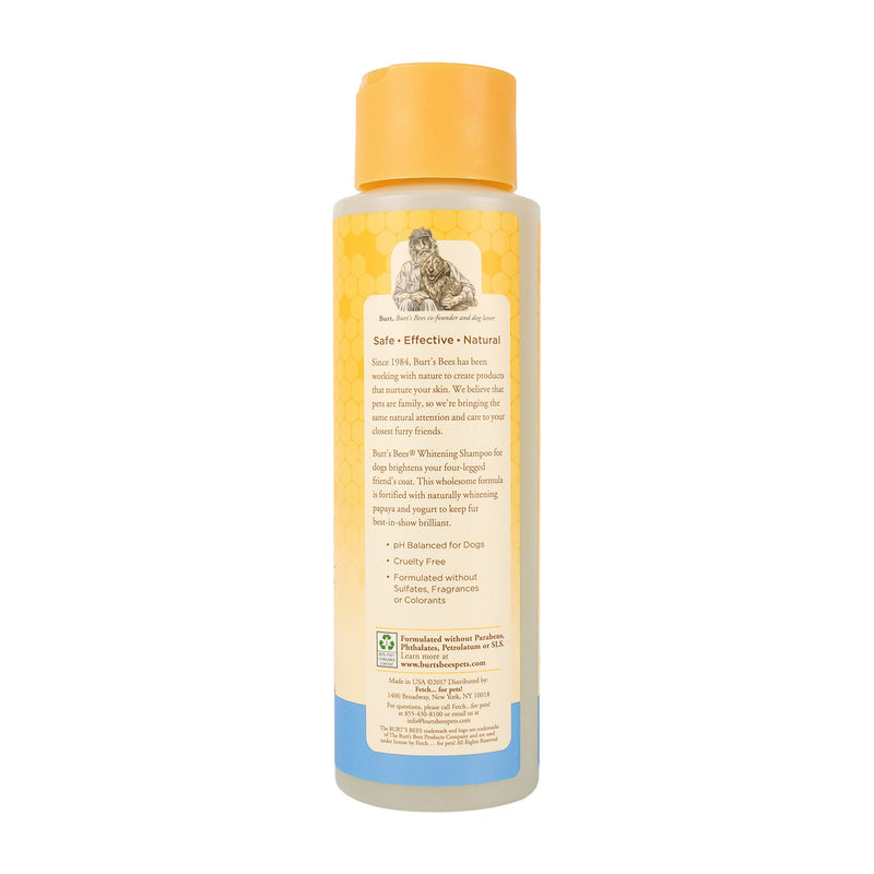 Burt's Bees for Dogs Natural Whitening Shampoo with Papaya and Yogurt | Puppy and Dog Shampoo, 16 Ounces 1 Pack - PawsPlanet Australia