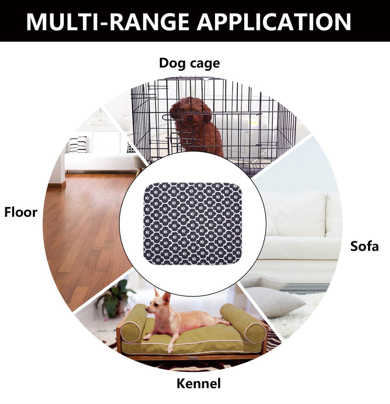 Geyecete Washable Dog Urination Pads Pack of 4, PIPI Mats for Dogs, Puppy Pad Training Pads Reusable, Absorbent Mats for Dogs, Cats, Rabbits, Guinea Pigs-S - PawsPlanet Australia