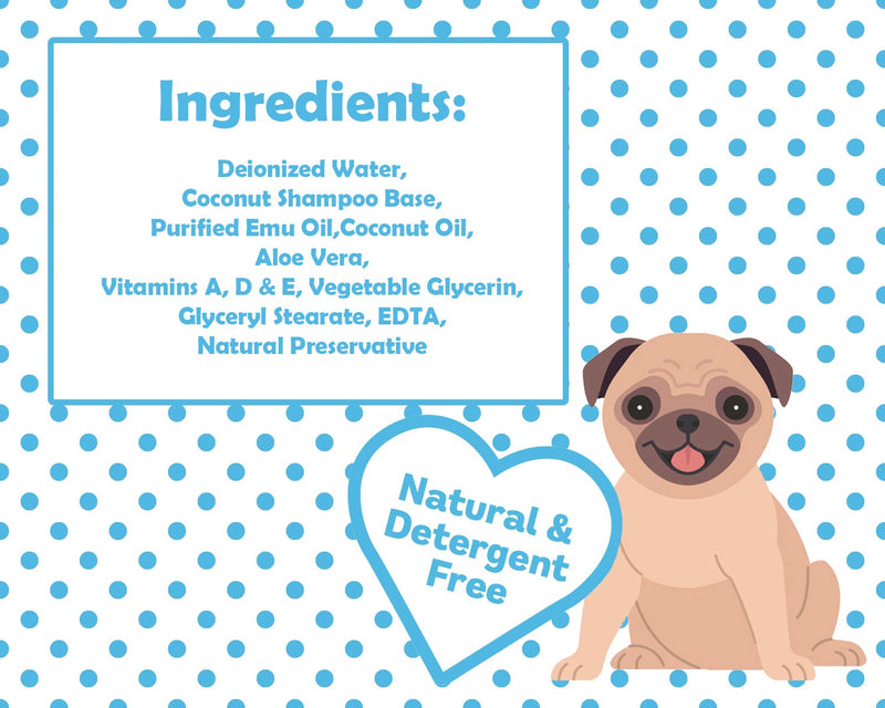 Speak Pet Products Natural Moisturizing Detergent Free Hypoallergenic Unscented Sensitive Deep Cleaning Premium Scented Dog Shampoo 17 oz with Pump - PawsPlanet Australia