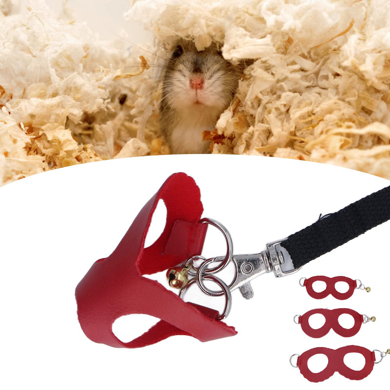 BAOFUYA Hamster Harness and Leash Set No Pull Guinea Pig Striped Harness Hamster Harness Vest or Ferret, Iguana, Hamster, Bearded Dragon Red 1 Piece Red - PawsPlanet Australia