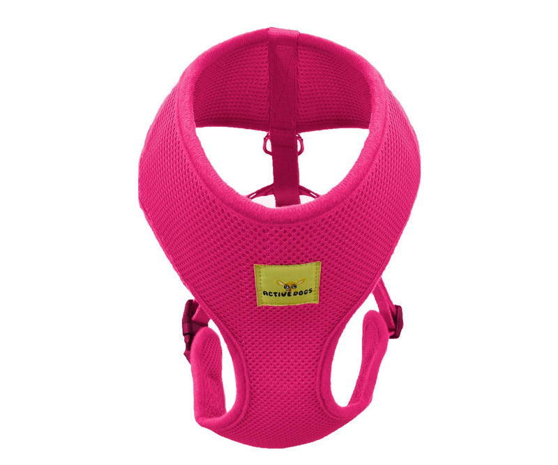 [Australia] - Active Dogs Dog Harness No Pull & No Choke Adjustable Pet Vest Harness for Dogs Reflective Adjustable Breathable Front Clip Pet Harness for Small Medium and Large Dogs X-Large Pink 