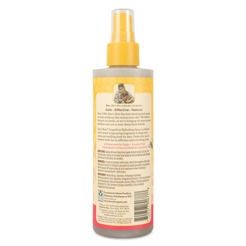 Burt's Bees for Dogs Dog Grooming Supplies, Grapefruit Fragrance - 2 in 1 Dog Shampoo & Conditioner, Dog Conditioner, Dog Deodorizing Spray, Dog Spray, Dog Bath Supplies, Pet Shampoo, Puppy Shampoo 8 Fl Oz - PawsPlanet Australia