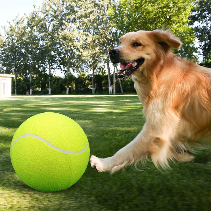 Aomiun Giant Tennis Ball 9.5" Dog Tennis Ball Inflatable Oversize Giant Tennis Balls Pet - PawsPlanet Australia