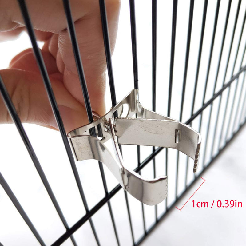 Bird Cage Feeder Food Holder Vegetables Feeder Small Animal Clips for Bird Stainless Steel Parrot Fruit Vegetables Bird Cage Holder with Clamp for Bird Parrot Food Birdseed Vegetable Holder 3 Pieces - PawsPlanet Australia