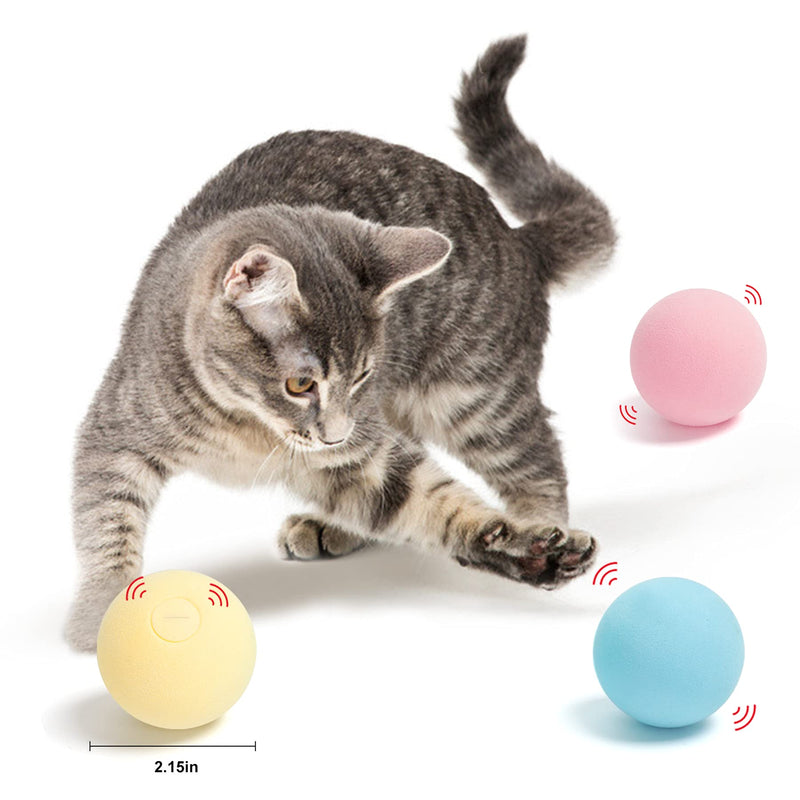 DOTSOG 3Pcs Cat Toy Balls with 3 Lifelike Animal Chirping Sounds (Frog,Cricket,Bird),Cat Toys Interactive Cat Toy for Indoor - PawsPlanet Australia