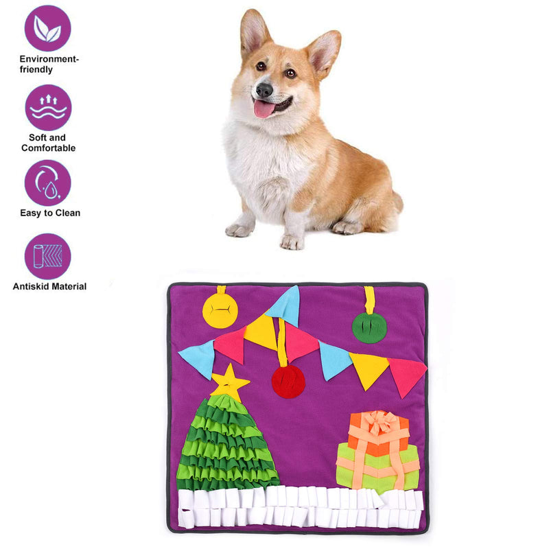 [Australia] - N/N Snuffle Mat Dog Nosework Blanket Durable Washable Feeding Mat Large(27.5’’ X 27.5’’) Great for Stress Release,Dogs Gift,Holiday/Brithday Gift 