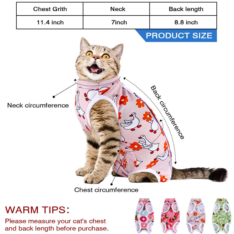 8 Pieces Cat Recovery Suit for Abdominal Wounds Surgical Recovery Suit for Cats Spay or Skin Diseases E-Collar Alternative for Cats Breathable Kittens Recovery Clothes Skin Anti Licking Suit for Dogs - PawsPlanet Australia