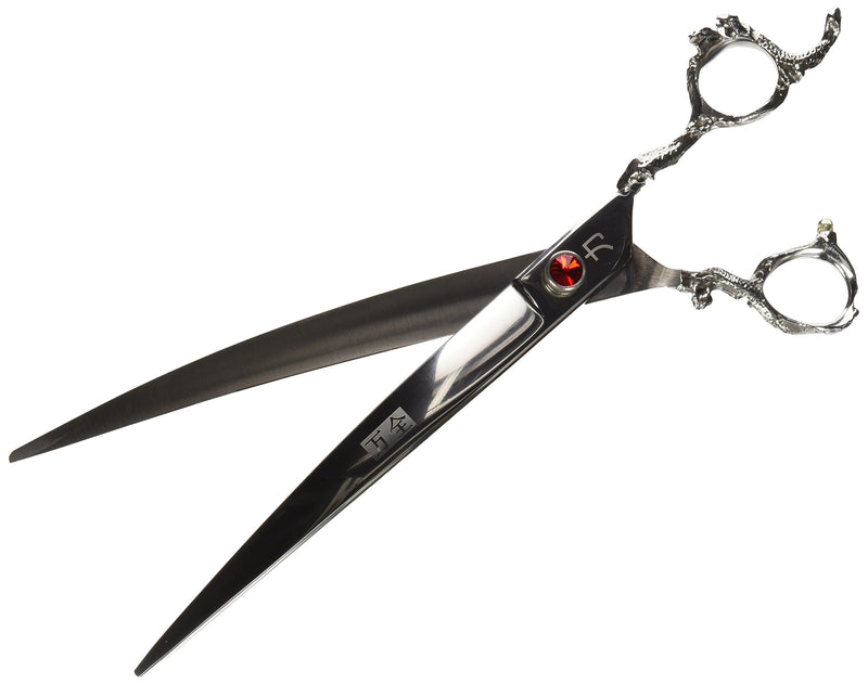 [Australia] - ShearsDirect Japanese 440C Stainless Steel Curved Shear with Dragon Handle, 9.0" 