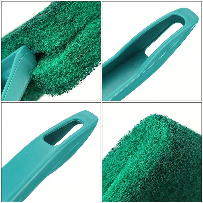 Fireboomoon 4 Pack Double-Sided Aquarium Fish Tank Algae Sponge Cleaning Brush Scraper Scrubber with Handle for Glass Aquariums Fish Tank,Home,Kitchen(Two Size,15.8" and 9.1") - PawsPlanet Australia