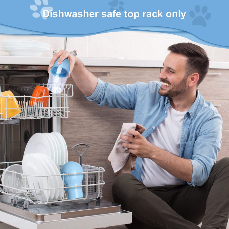 ARMLULU Dog Water Bottle - Dishwasher Safe Material for Multifunctional Portable Dog Water Bottle with Food Container Dog Travel Water Bottle Suitable for Outdoor Walking and Hiking for Pets - PawsPlanet Australia