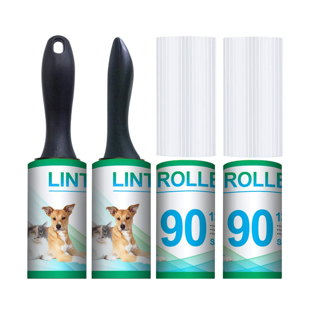 Lint roller, DHMAKER extra sticky animal hair removal, dust remover for clothes, cat hair, dog hair (4 lint rollers) - PawsPlanet Australia