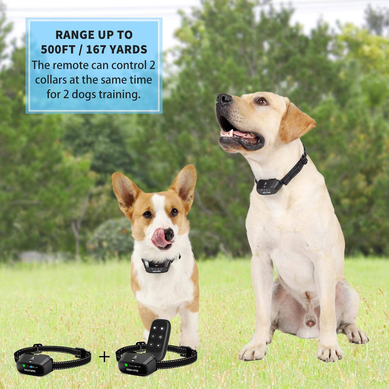 [Australia] - WWVVPET Citronella Spray Dog Training Collar with Remote Control, 2 Modes Citronella Dog Bark Collar, No Electric Shock Humane Safe Rechargeable Waterproof Anti-Bark Device Dogs Black 