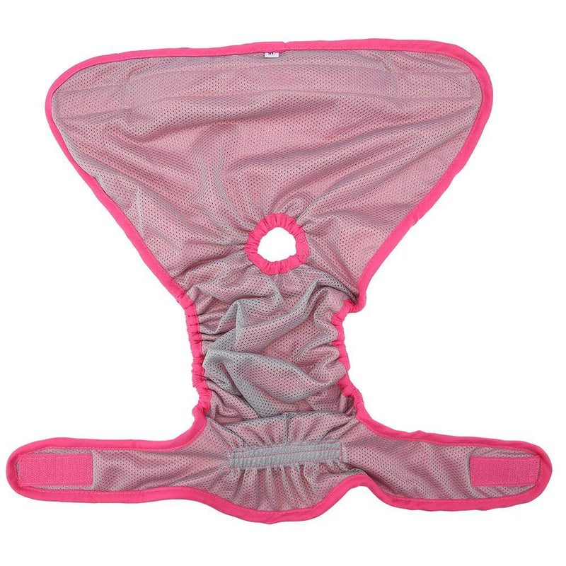 TOPINCN Dog Underwear Cotton Fabric Flexible Physiological Pants Puppy Female Pet Sanitary Diaper for Small Medium Large Dogs(M-Pink) M Pink - PawsPlanet Australia