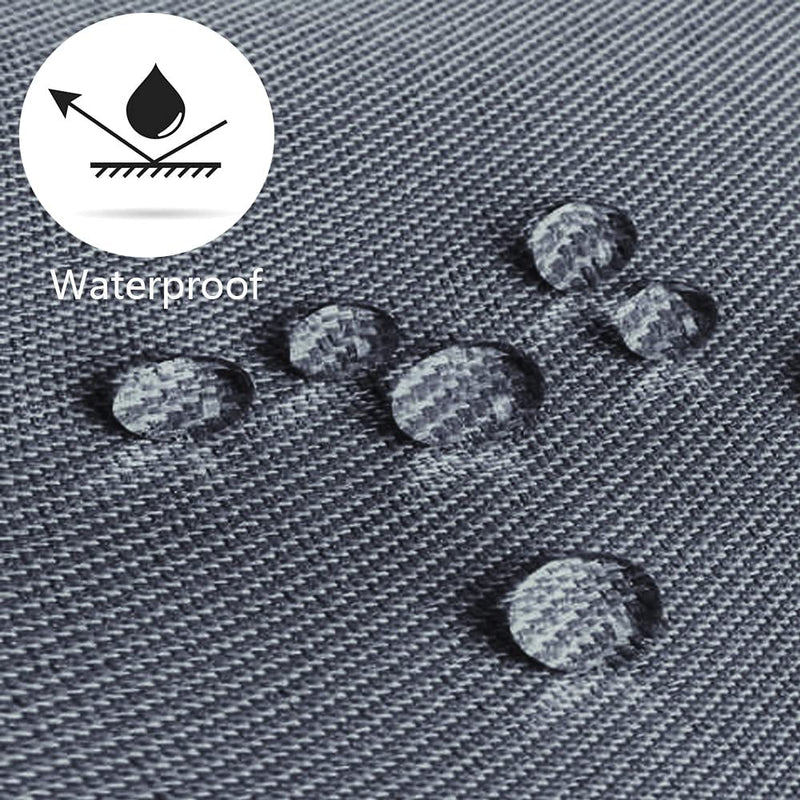 Lmeison Dog Bed Cover, Waterproof Pet Bed Oxford Zipper External Cover for Small Medium to Large Jumbo Dog Bed Small-22 x 5 x 27 inches(LxHxW)-Cover Only Grey - PawsPlanet Australia