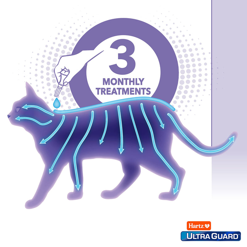 Hartz UltraGuard Pro Topical Flea & Tick Prevention for Cats and Kittens - 3 Monthly Treatments - PawsPlanet Australia