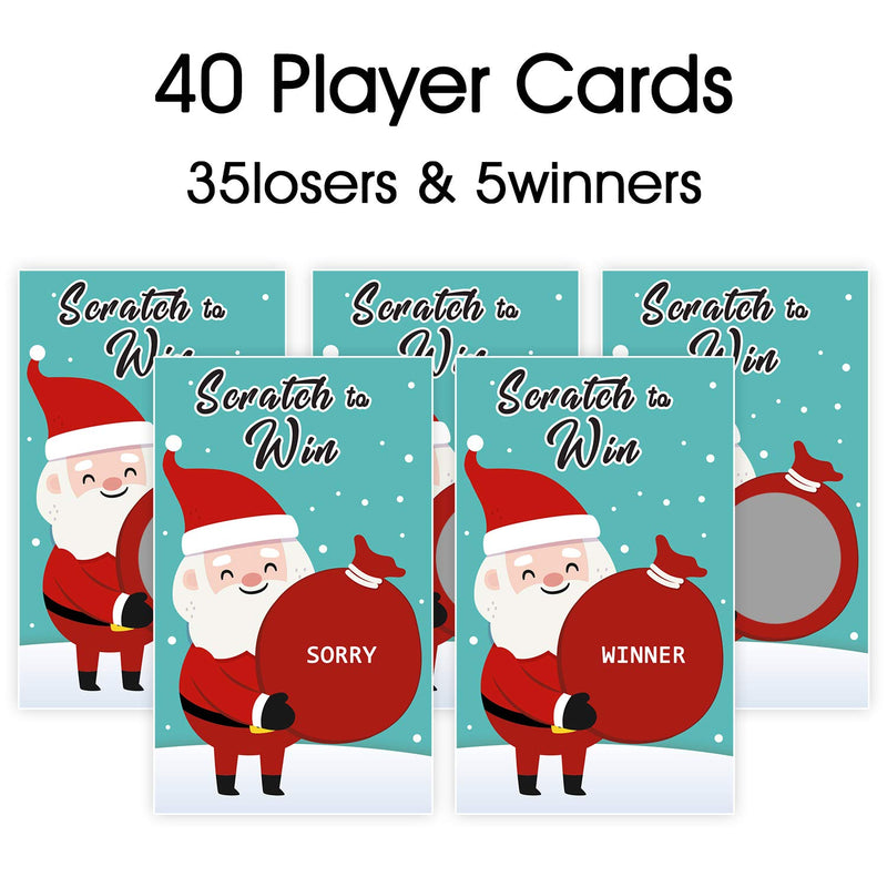 Christmas Party Scratch Off Game - 40 Cards - PawsPlanet Australia