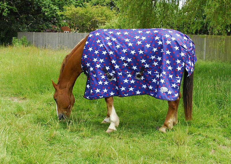Rhinegold Star Torrent Outdoor Rug-Lightweight No fill 4'6" Star Design - PawsPlanet Australia