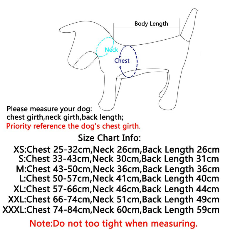 JoyDaog Reversible Dog Coats for Small Dogs Waterproof Warm Cotton Puppy Jacket for Cold Winter,Blue XS XS (Pack of 1) Blue - PawsPlanet Australia