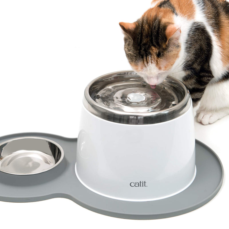 Catit Peanut Placemat, Medium, Grey - PawsPlanet Australia