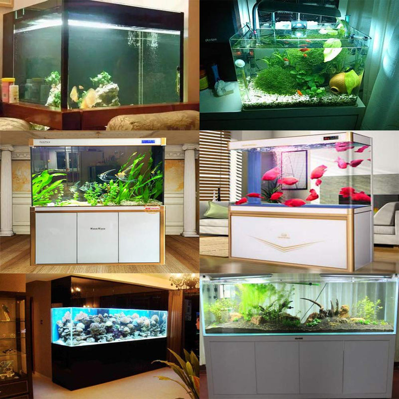 LED Fish Tank Light, 13W E26 Medium Screw Base PLC Rotatable Aquarium Light Daylight - PawsPlanet Australia