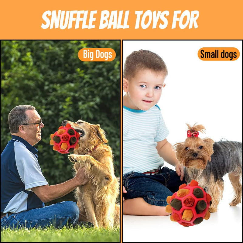 Waldspring Sniffing Ball for Dogs, Sniffing Ball, Dog Toy Sniffing Ball for Small Dogs Medium Dogs (Orange) Orange - PawsPlanet Australia