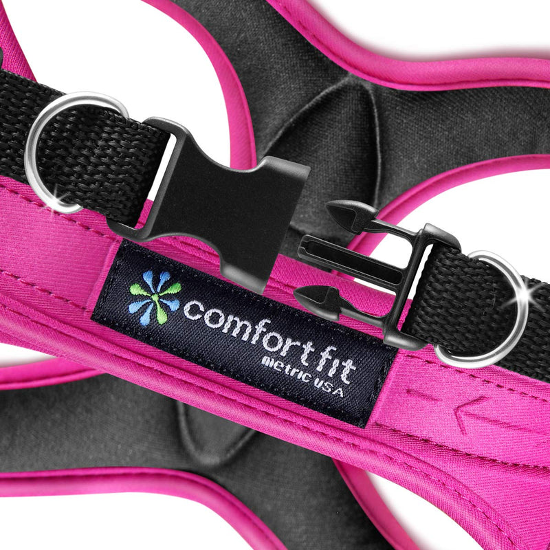 [Australia] - metric usa / Comfort Fit Pets Lightweight Soft Padded No Pull Small Dog Harness Vest ● Easy to Put on & Take Off ● Interior & Exterior Padded Puppy Harness ● Ensures Your Dog is Cool & Comfortable X-Small Pink 