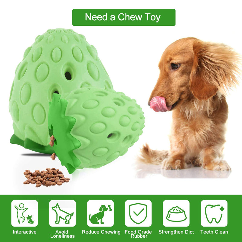 [Australia] - Petdexon Dog Chew Toys - Indestructible Dog Toys for Aggressive Chewers Dog Teething Chew Toys Durable Dog Toothbrush Toys for Medium/Large Breed Dogs Dental Care Teeth Cleaning Medium(3.9inch) Green 