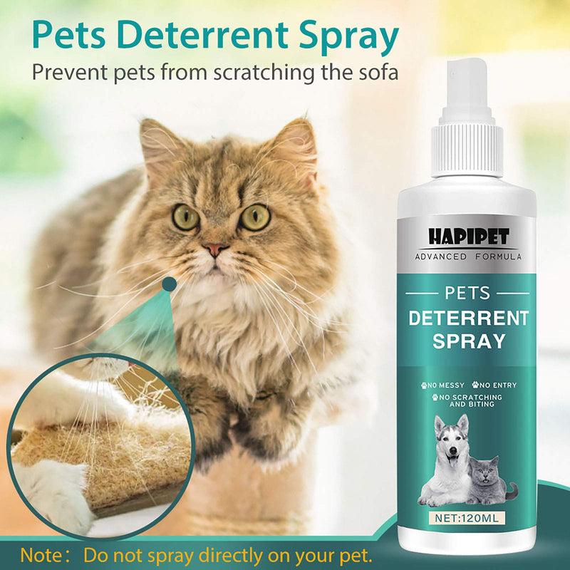AMOCHY Cat Deterrent Spray, Natural Cat Repellent Indoor & Outdoor Use, Anti-Scratch Cat Training Spray with Bitter for Protect Furniture, Safe for Children & Plant - PawsPlanet Australia