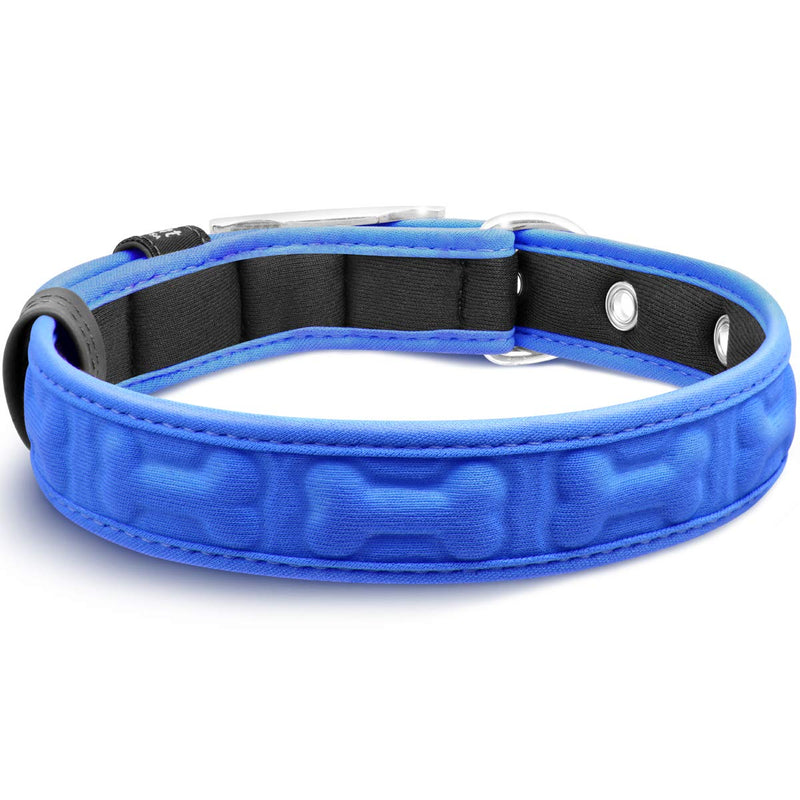 [Australia] - metric usa Comfort Fit Pet Padded Dog Collar ● Red ● Blue ● Purple ● Black with Buckle Adjustable 4 Sizes ● So Comfortable Your Dog Will not Feel The Dog Collar on! Large 