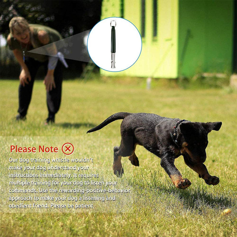 Wondery Ultrasonic Dog Whistle, Adjustable Pitch, Silent ultrasonic Dog Whistle, with Lanyard, for pet Dog Training, Professional Dog Whistles to Stop Barking - PawsPlanet Australia