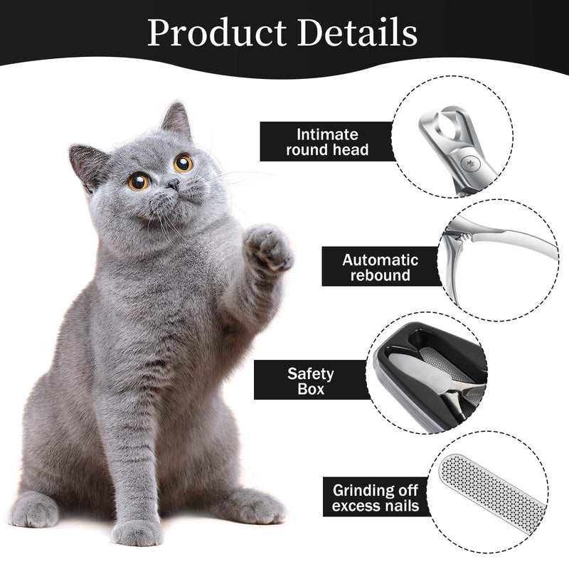 DEARBAG Claw Scissors for Dogs and Cats, Stainless Steel Claw Scissors and Grinder for Small Animals, Non-Slip Handles, Safe Claw Care for Pets Rabbits Guinea Pigs Hamsters - PawsPlanet Australia