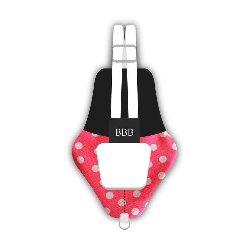 [Australia] - Bev's Bird Boutique - Pink Polka Dot Flyper (Open Back Design) 8.5 