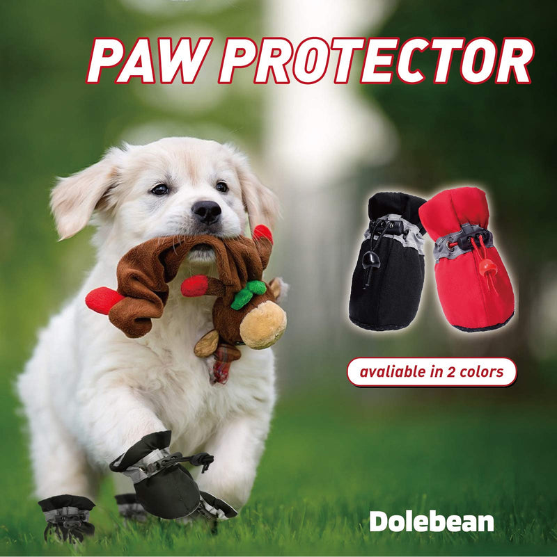 Dog Boots Anti-Slip Shoes Winter Paw Protector for Small Medium Dogs and Puppies 4PCS Size 5: 1.77"(Width) - PawsPlanet Australia