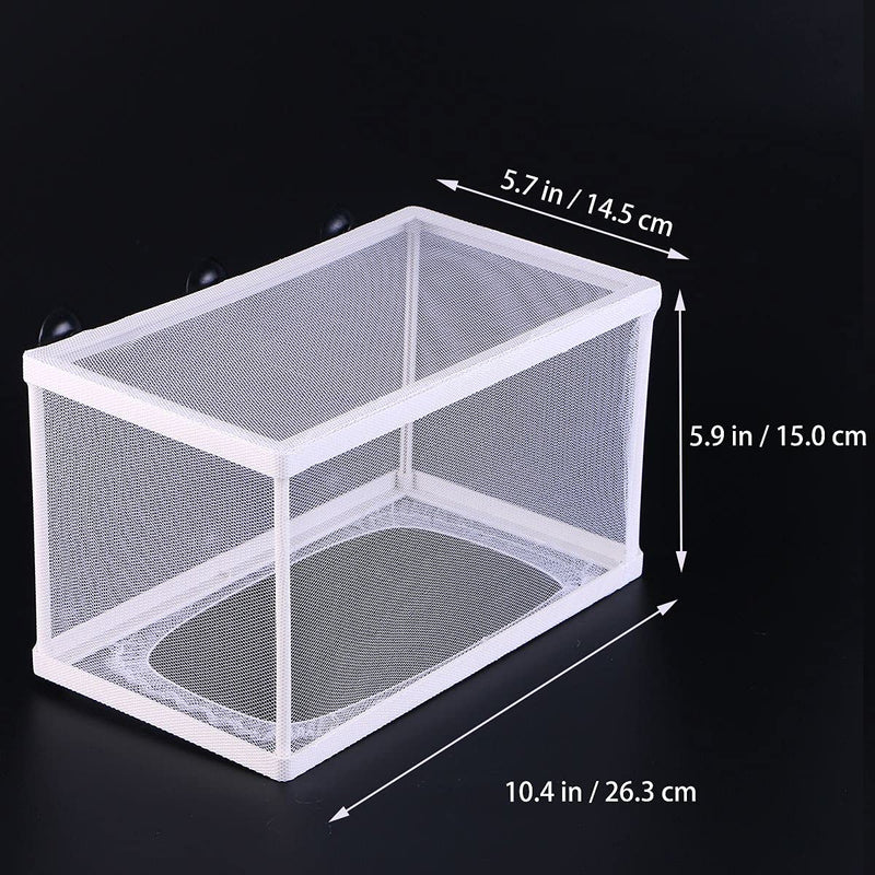 Large Fish Tank Breeder Net with Suction Cups,Aquarium Fish Breeder Box Nylon Mesh Isolation Box Fish Fry Hatchery Breeding Box Separation Net - PawsPlanet Australia