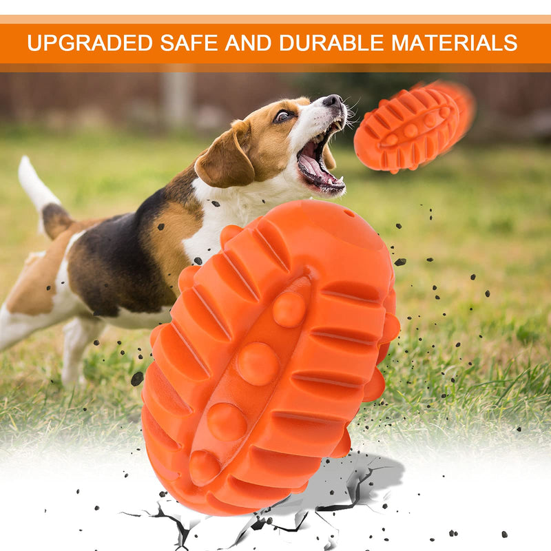 VARY Durable-Dog-Balls-Chew-Toys, Natural Rubber Bounce Balls, Great for Outdoors Training or Fetch Game, Dog Squeaky Toy Suitable for Interactive Training, 4.3 in 0.5 lb(Dog Squeaky Ball Toy) Dog Ball Toy - PawsPlanet Australia