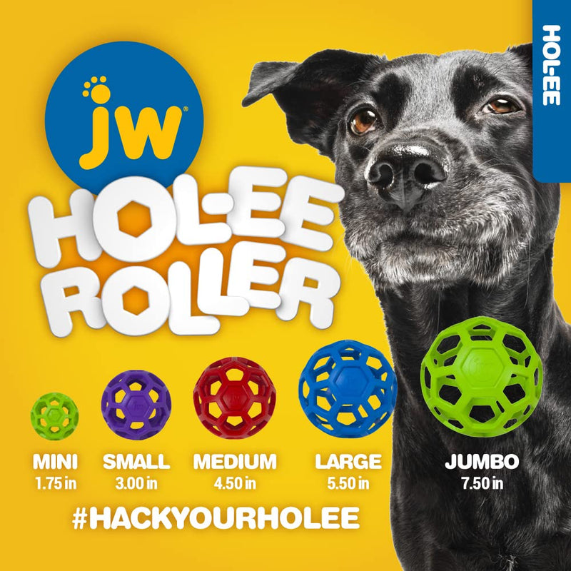 JW Hol-Ee Roller Small By Dog Toy Chew And Bite, Assorted colors - PawsPlanet Australia