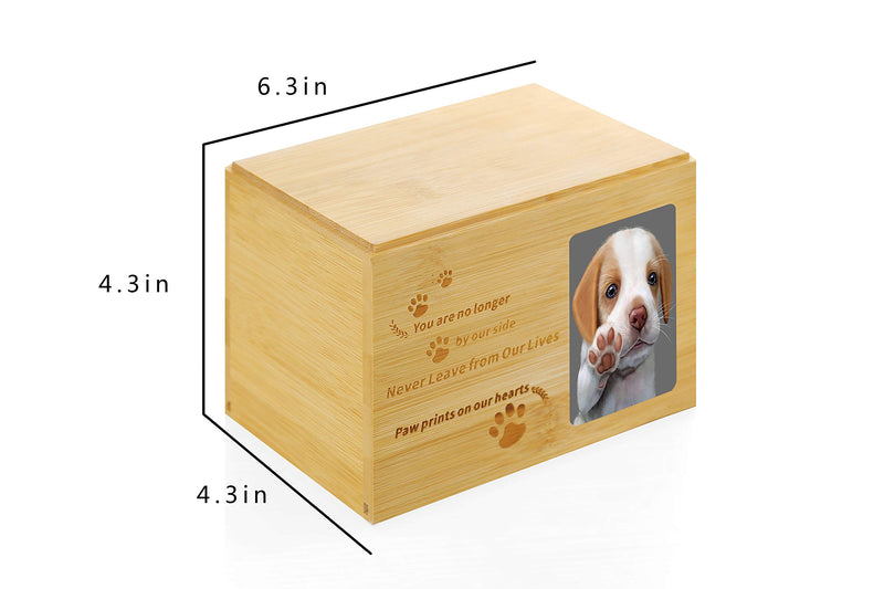 Zying Pet Urns Pet Memorial Cremation Urns for Cats Dogs Ashes Wooden Keepsake Box Urns - PawsPlanet Australia