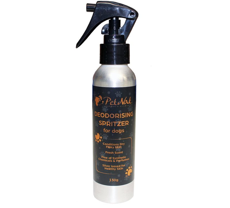 Deodorising Spritzer for Smelly Dogs - Silver based spray which calms, deodorises & conditions dry, itchy and flaky skin - Perfect for sensitive skin - PawsPlanet Australia