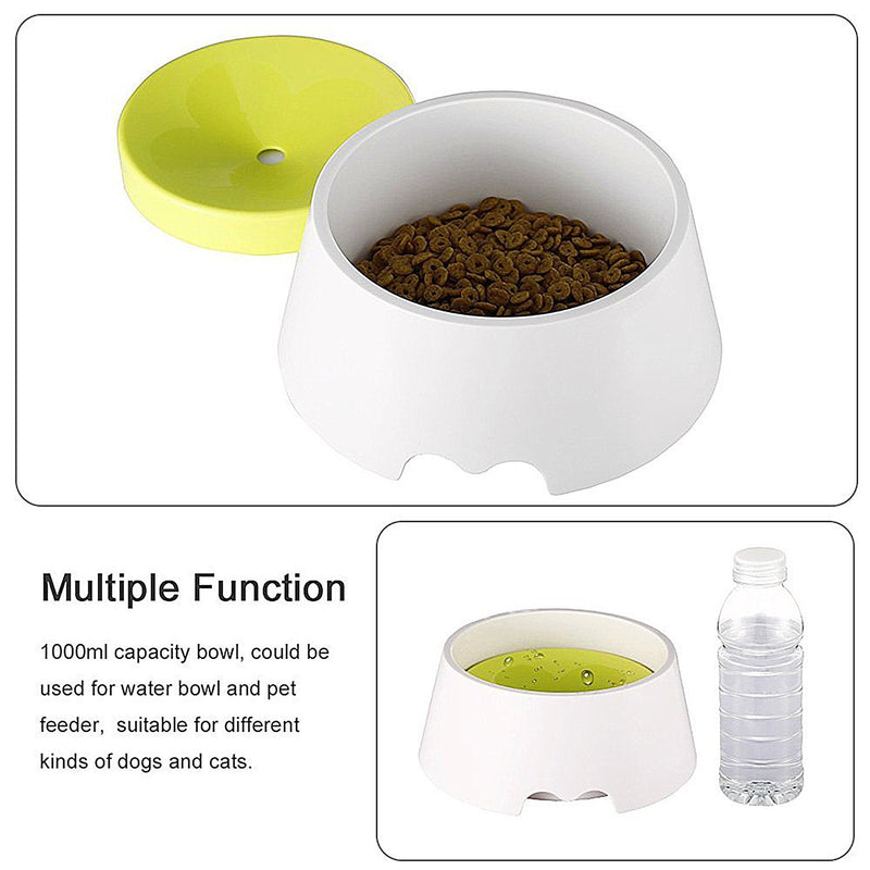 [Australia] - Dog Water Bowl No Spill Pet Water Bowl, No Skid and Anti-Choking Dripless Bowl to Slow Down Drink for Dogs, Puppy, Cats, and Small or Large Breeds - Keep Water Fresh,1000 ml(340 oz) 
