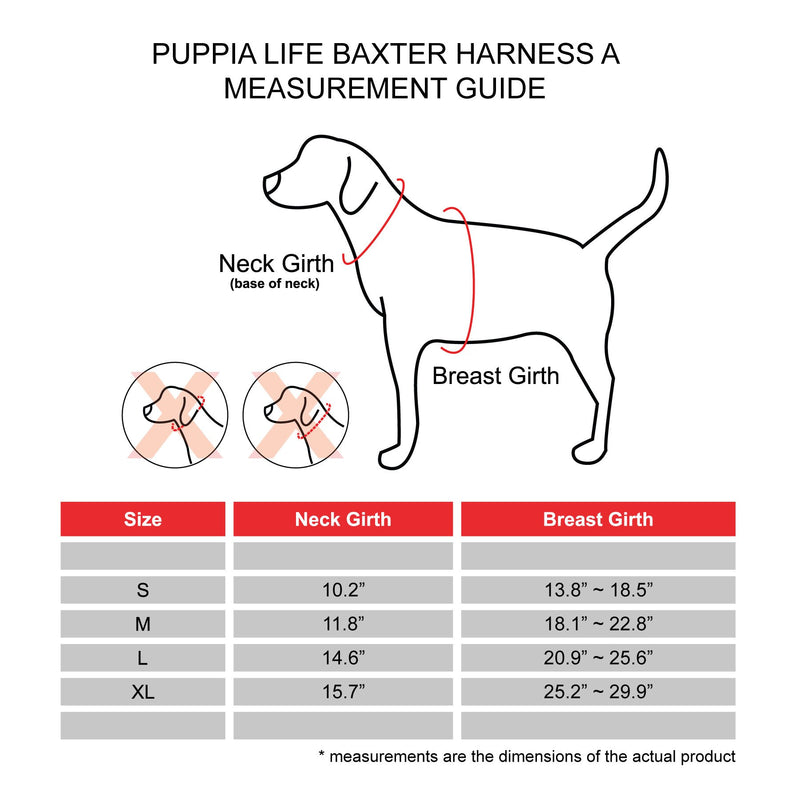 [Australia] - Puppia Life - Baxter Harness A Puppia Baxter Harness A Small BLACK 
