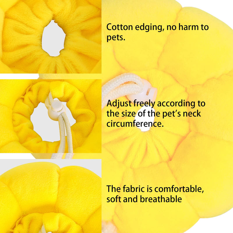DKDDSSS 2PCS Cat Neck Collar, Soft Cat Recovery Collar with Adjustable, Anti Bite Safety Protective Collar for Dogs Puppies Kittens, After Surgery Pet Protective Collar - PawsPlanet Australia