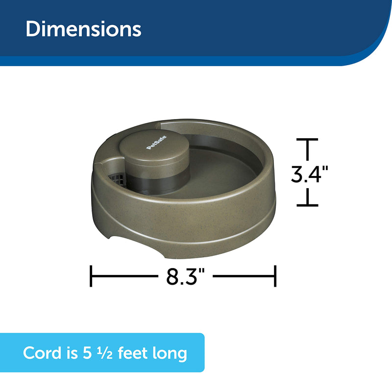 [Australia] - PetSafe Current Dog and Cat Water Fountain, Circulating Pet Drinking Fountain, Small to Large Breeds Forest 