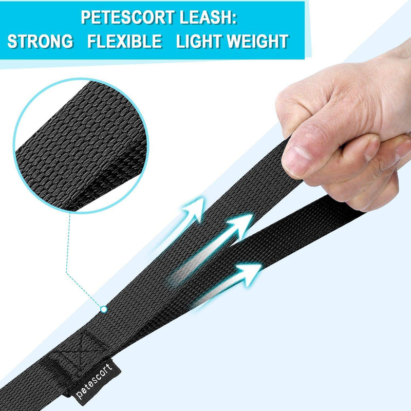 [Australia] - Petescort Dog/Puppy/Cat Obedience Recall Training Long Dog Leash-Training Leash for Yard 30 Feet 50 Feet 20 Feet 15 Feet-Long Line Leash (15 Feet Black) 