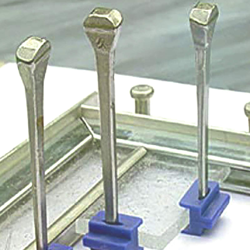 FDXGYH 25pcs E2 Length 41mm/1.6inch Horseshoe Nails Stianless Steel Horseshoe Tools for Fixed Lead or Glass(Silver) E6 - PawsPlanet Australia