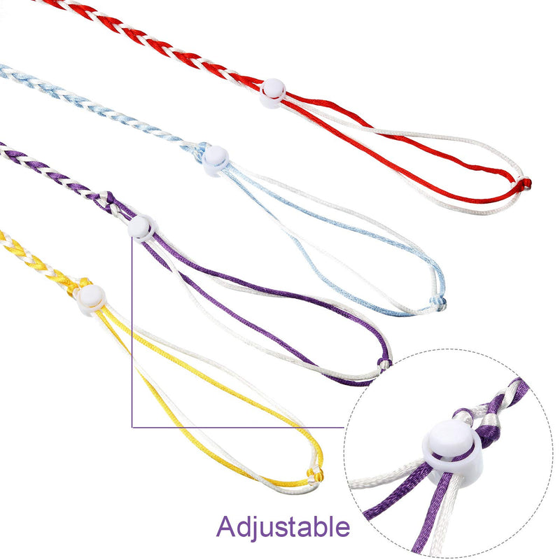 4 Pieces Adjustable Hamster Leash Small Animal Harness Rope Harness Towing Rope for Walking Pet Hamster Squirrel, 4 Colors - PawsPlanet Australia