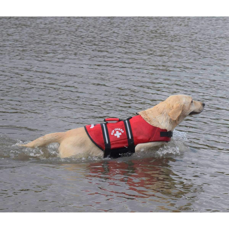 [Australia] - Travelin K9 Premium Red Neoprene Dog Life Jacket, Reflective, Bouyant (Small 20-24" Chest) 