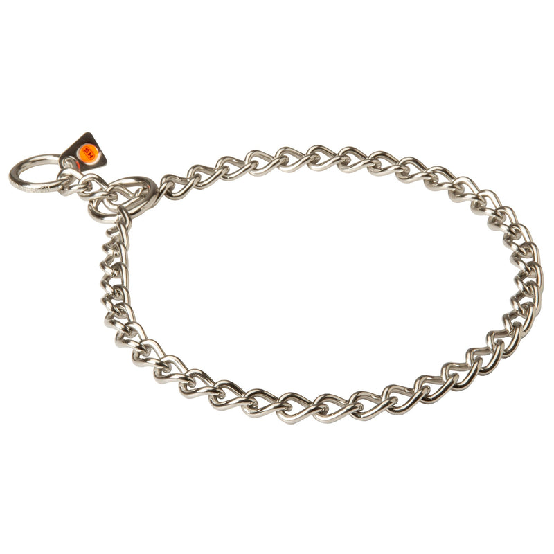 Herm Sprenger Stainless Steel Short Link Chain Collar with Round Chain - 3.0 mm x 20 inches - PawsPlanet Australia